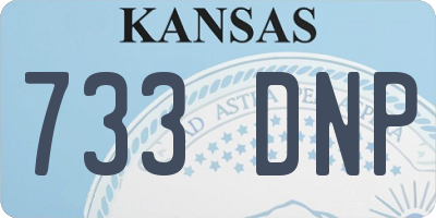 KS license plate 733DNP