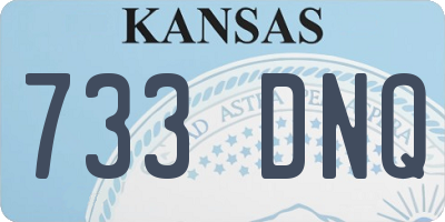 KS license plate 733DNQ