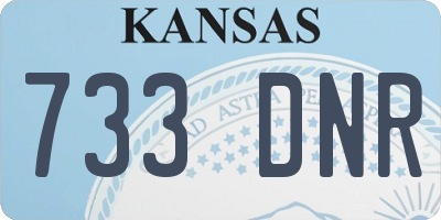 KS license plate 733DNR
