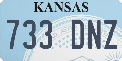 KS license plate 733DNZ