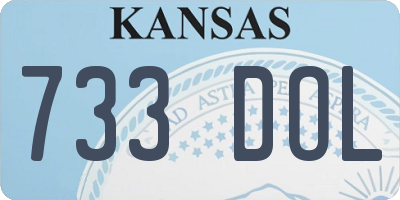 KS license plate 733DOL