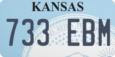 KS license plate 733EBM