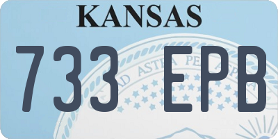 KS license plate 733EPB