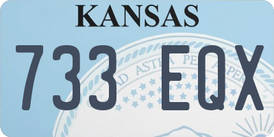 KS license plate 733EQX