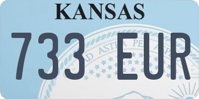 KS license plate 733EUR