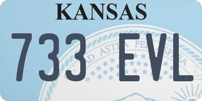 KS license plate 733EVL
