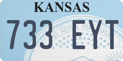 KS license plate 733EYT