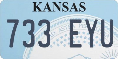 KS license plate 733EYU