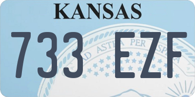 KS license plate 733EZF