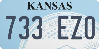 KS license plate 733EZO