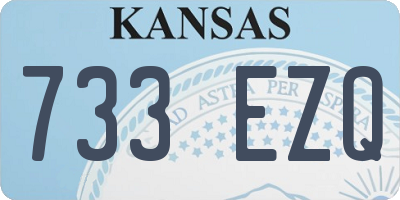 KS license plate 733EZQ