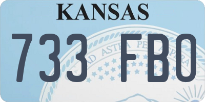 KS license plate 733FBO