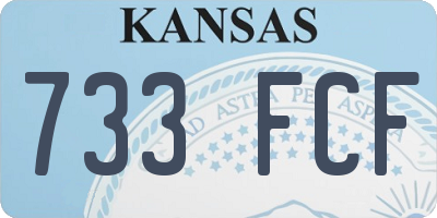 KS license plate 733FCF