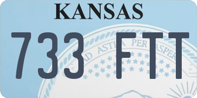 KS license plate 733FTT