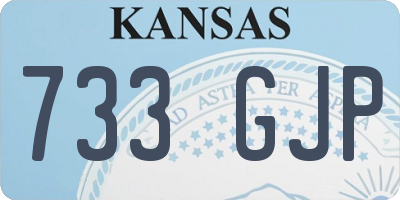 KS license plate 733GJP