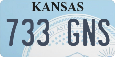 KS license plate 733GNS
