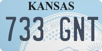 KS license plate 733GNT