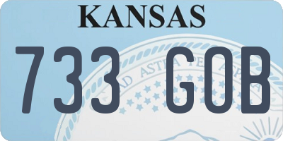 KS license plate 733GOB