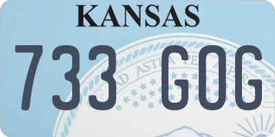KS license plate 733GOG