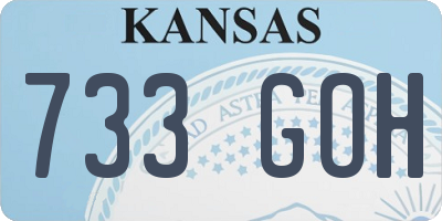 KS license plate 733GOH