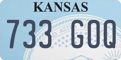 KS license plate 733GOQ