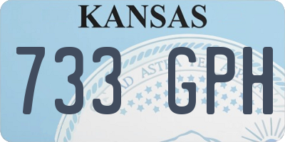 KS license plate 733GPH
