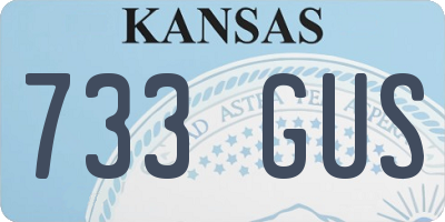 KS license plate 733GUS