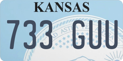 KS license plate 733GUU