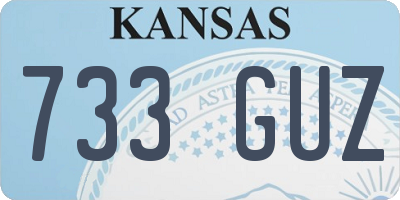 KS license plate 733GUZ