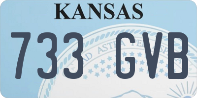 KS license plate 733GVB