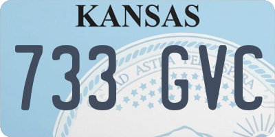KS license plate 733GVC