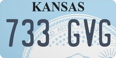KS license plate 733GVG