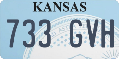 KS license plate 733GVH