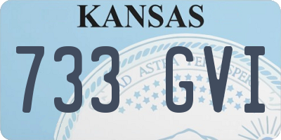 KS license plate 733GVI