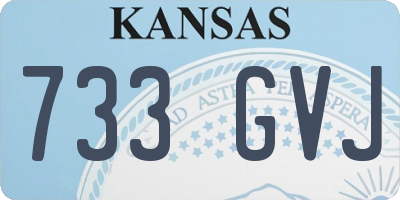 KS license plate 733GVJ