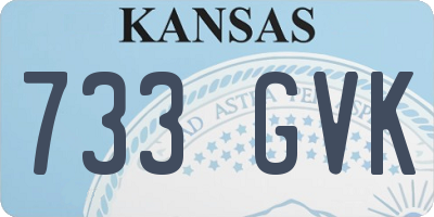 KS license plate 733GVK