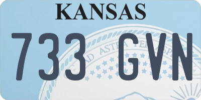KS license plate 733GVN