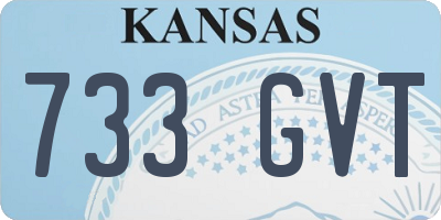 KS license plate 733GVT