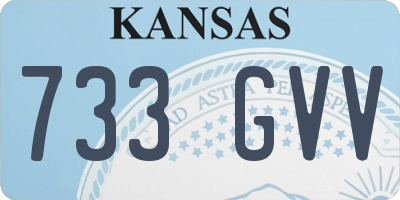 KS license plate 733GVV