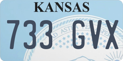 KS license plate 733GVX
