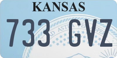 KS license plate 733GVZ