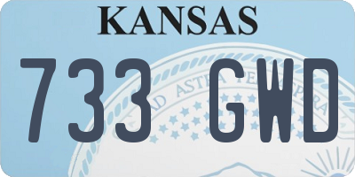 KS license plate 733GWD