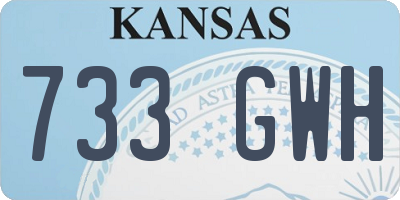 KS license plate 733GWH