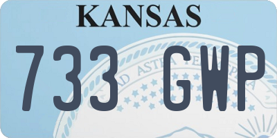 KS license plate 733GWP
