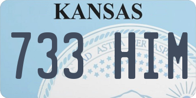 KS license plate 733HIM