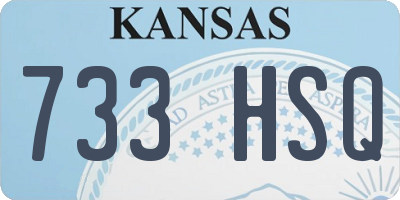 KS license plate 733HSQ