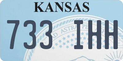 KS license plate 733IHH