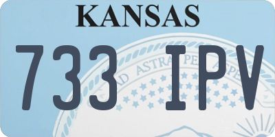 KS license plate 733IPV