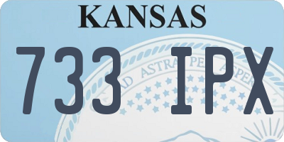 KS license plate 733IPX