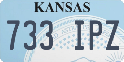 KS license plate 733IPZ